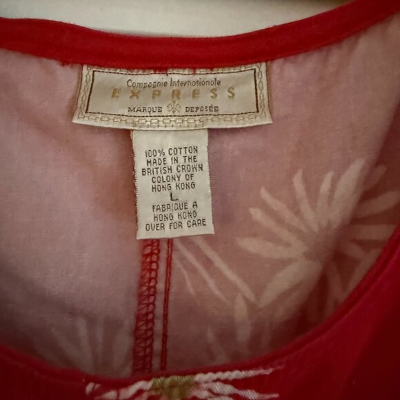 Vintage Express Overall Dress Size Large - Picture 3 of 4